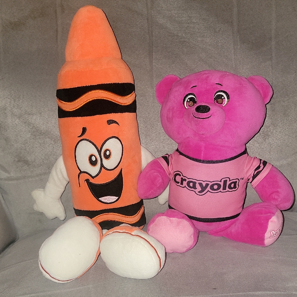 Lot Of 2 Crayola Plushies